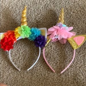 2 Unicorn Headbands kids girls